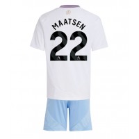 Maglie da calcio Aston Villa Ian Maatsen #22 Seconda Maglia Bambino 2024-25 Manica Corta (+ Pantaloni corti)